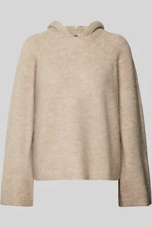 Gina Tricot Sweter z dzianiny z kapturem i dodatkiem wełny z alpaki