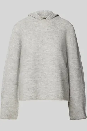 Gina Tricot Sweter z dzianiny z kapturem i dodatkiem wełny z alpaki
