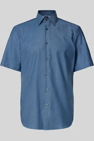 HUGO BOSS Koszula biznesowa o kroju regular fit z rękawami o dł. 1/2 model ‘Joe’