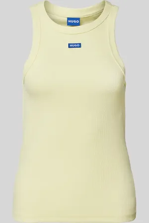 Hugo Blue Top z wyhaftowanym logo