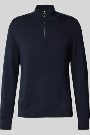 Barbour Sweter z dzianiny z prążkowanymi wykończeniami