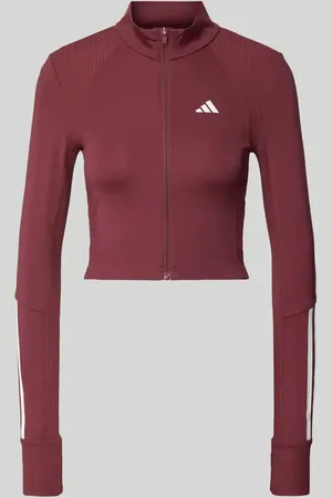 adidas Bluzka z długim rękawem i zamkiem błyskawicznym na całej długości