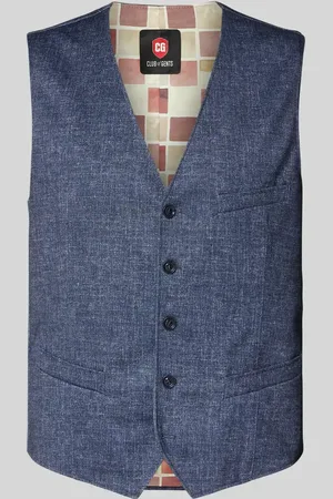 Club of Gents Kamizelka o kroju slim fit z dodatkiem wiskozy model ‘Mosley’