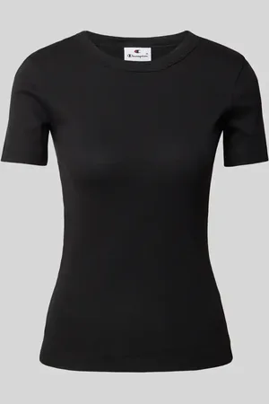 Champion T-shirt z prążkowanym okrągłym dekoltem