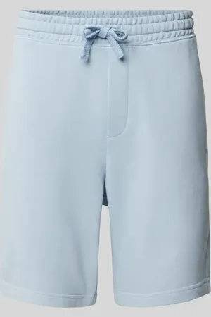 HUGO BOSS Szorty z dzianiny dresowej z nadrukiem z logo model ‘Nomario’
