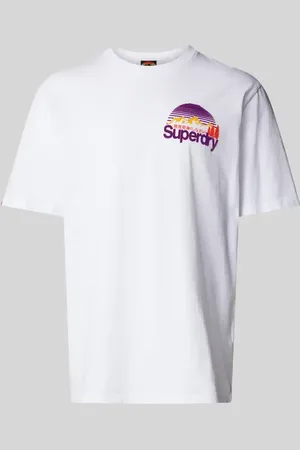 Superdry T-shirt z detalem z logo