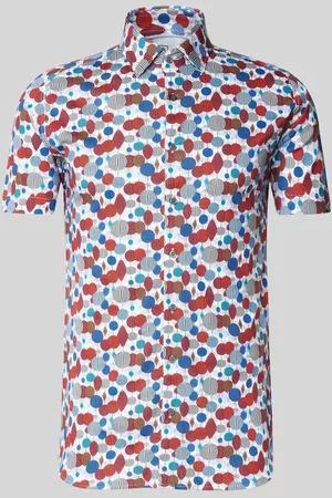 DESOTO Koszula casualowa o kroju slim fit z kołnierzykiem typu kent