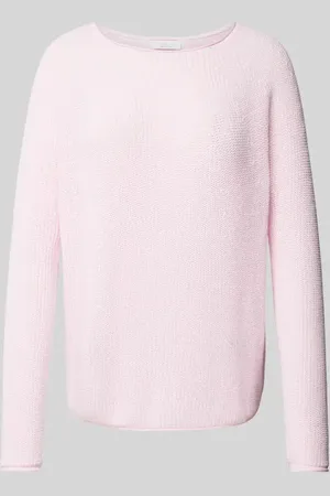 Rich & Royal Sweter z dzianiny z okrągłym dekoltem