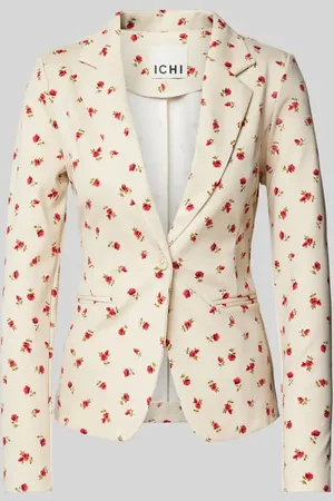 Ichi Żakiet o kroju slim fit z lamowanymi kieszeniami model ‘KATE’