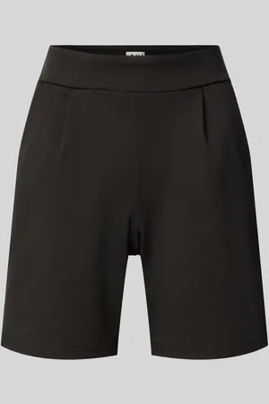 Ichi Szorty o kroju regular fit z zakładkami w pasie model ‘Kate’