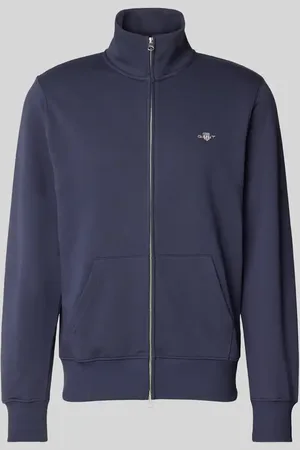 GANT Bluza rozpinana o kroju regular fit z wyhaftowanym logo
