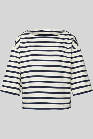 lanius T-shirt z dekoltem w łódkę