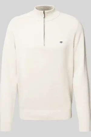 Fynch-Hatton Sweter z dzianiny z wyhaftowanym logo