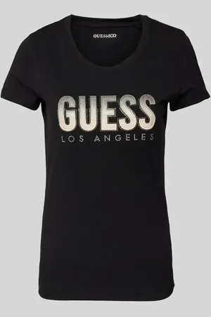 Guess T-shirt z nadrukiem z logo