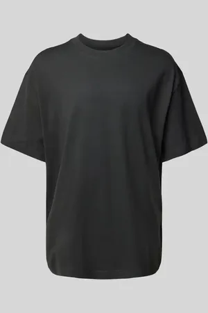 Weekday T-shirt o kroju oversized z okrągłym, prążkowanym dekoltem