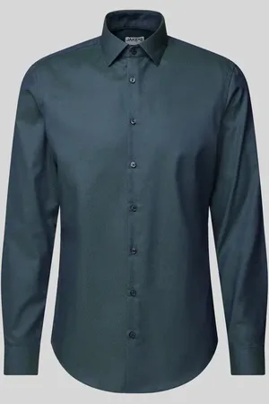 Jake*s Koszula biznesowa o kroju slim fit z kołnierzykiem typu kent