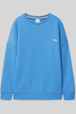 HUGO BOSS Bluza o kroju oversized z prążkowanymi wykończeniami