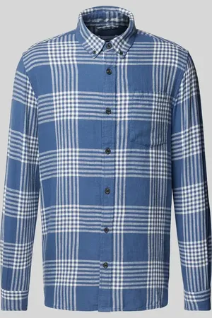 Knowledge Cotton Apparal Koszula casualowa o kroju regular fit z kołnierzykiem typu button down