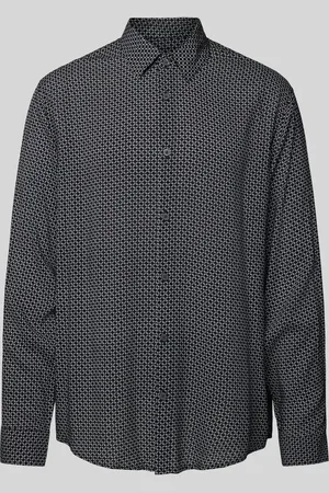 Armani Exchange Koszula casualowa o kroju regular fit z wiskozy z listwą guzikową