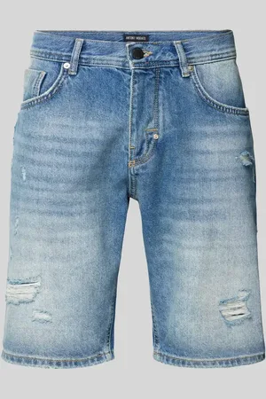 Antony Morato Szorty jeansowe o kroju slim fit z przetarciami