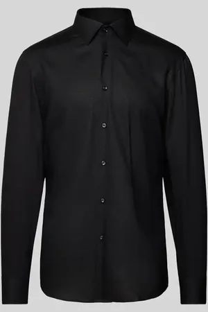 HUGO BOSS Koszula biznesowa o kroju slim fit z kołnierzykiem typu kent model ‘Hank’