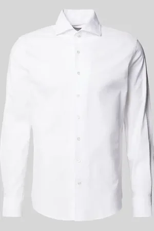 Profuomo Koszula casualowa regular fit z kołnierzykiem typu kent