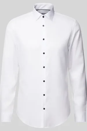 Jake*s Koszula biznesowa o kroju slim fit z kołnierzykiem typu kent
