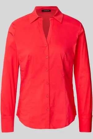 More & More Bluzka o kroju regular fit z dekoltem w serek