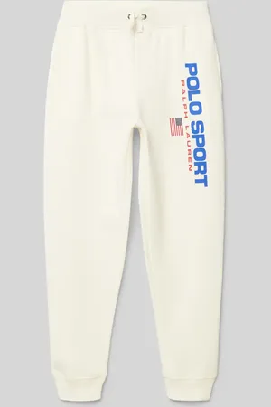 Ralph Lauren Spodnie dresowe o kroju regular fit z nadrukiem z logo