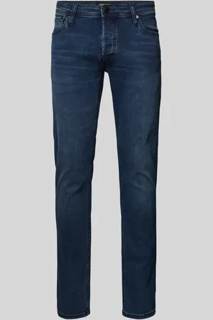 JACK & JONES Jeansy o kroju slim fit z bawełny model ‘GLENN’