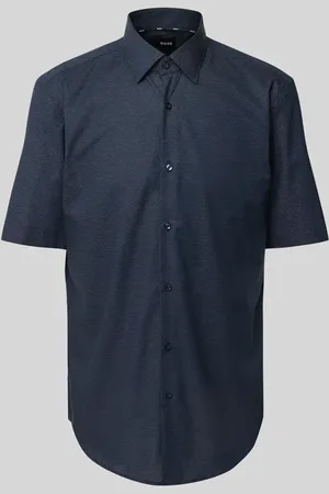 HUGO BOSS Koszula biznesowa o kroju regular fit z kołnierzykiem typu kent