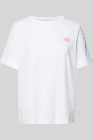 Rich & Royal T-shirt z nadrukiem ze sloganem