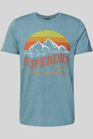 Superdry T-shirt z nadrukowanym motywem i logo model ‘Great Outdoors’