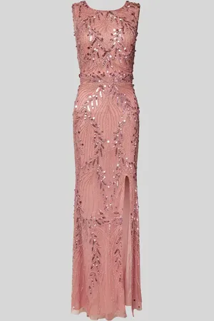 Lace & Beads Sukienka wieczorowa z obszyciem cekinami