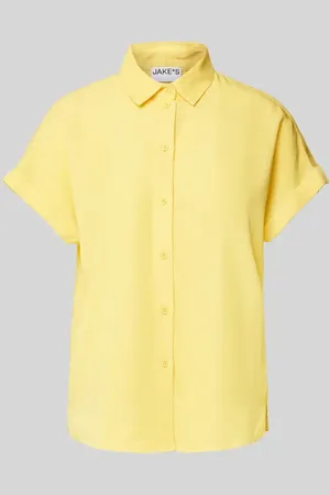 Jake*s Bluzka koszulowa o kroju regular fit z listwą guzikową
