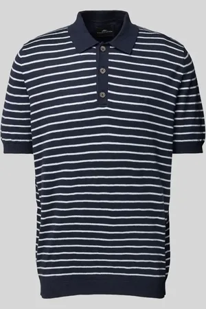 Fynch-Hatton Koszulka polo o kroju regular fit z prążkowanymi wykończeniami