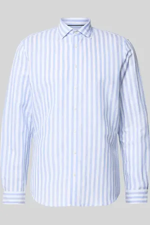 Jake*s Koszula casualowa o kroju slim fit z mieszanki lnu
