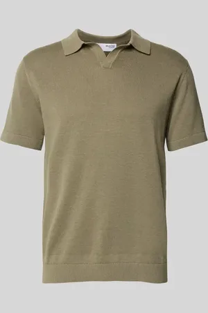 SELECTED Koszulka polo z dekoltem w serek model ‘MATTIS’