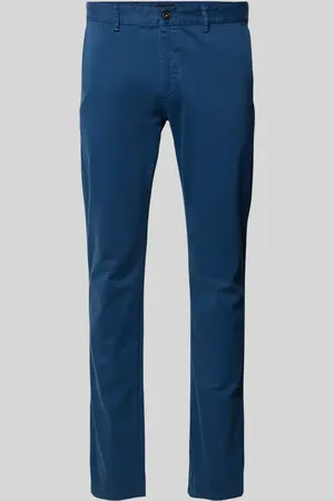 HUGO BOSS Chinosy o kroju slim fit ze szlufkami na pasek