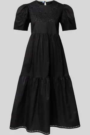 Scotch&Soda Sukienka midi z haftem angielskim