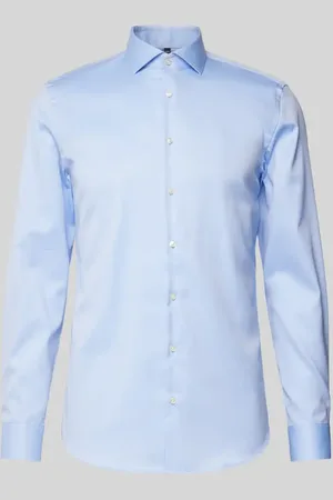 Jake*s Koszula biznesowa o kroju slim fit z diagonalu