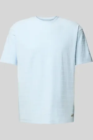 Scotch&Soda T-shirt z prążkowanym okrągłym dekoltem