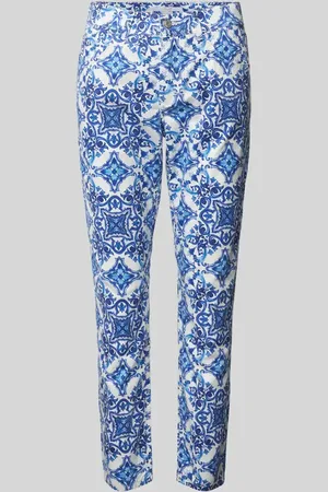 Angels Spodnie materiałowe o skróconym kroju slim fit model ‘ORNELLA’