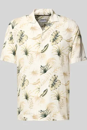 Jake*s Koszula casualowa o kroju slim fit z listwą guzikową