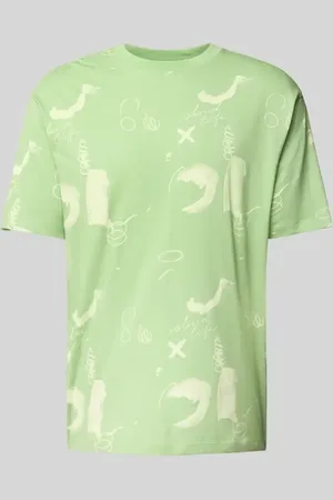 Scotch&Soda T-shirt z prążkowanym okrągłym dekoltem