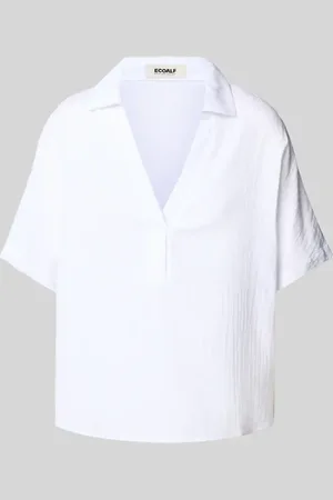 ECOALF Bluzka o kroju oversized z dekoltem w serek model ‘DENISALF’
