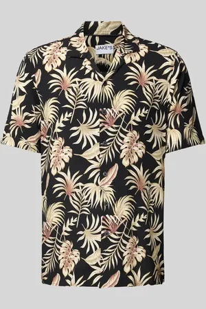 Jake*s Koszula casualowa o kroju slim fit z listwą guzikową
