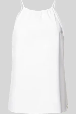 Armani Exchange Top bluzkowy o kroju regular fit na cienkich ramiączkach