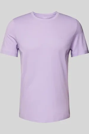 QS by s.Oliver T-shirt o kroju regular fit z czystej bawełny z gumowanym nadrukiem z logo