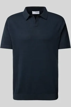 SELECTED Koszulka polo z dekoltem w serek model ‘MATTIS’